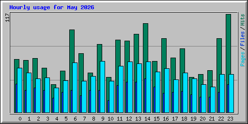 Hourly usage for May 2026